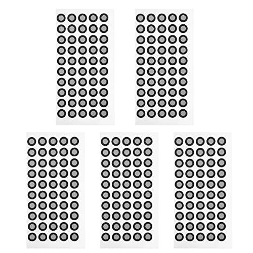 ibasenice Puntos de marcador de escáner 3D - Puntos de referencia de punto de marcador de película reflectante útiles/escáner 3D para impresora 3D Escaneos de modelado de impresión 3D (50/hoja de 5)