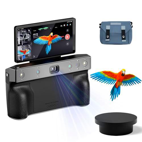 Revopoint MIRACO Pro 32 GB de memoria en funcionamiento escáner 3D de alta velocidad para impresoras 3D escáner portátil WiFi con pantalla abatible 180º
