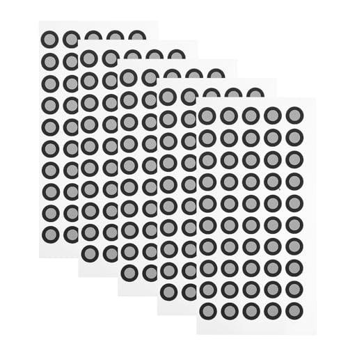 PartyKindom 5 hojas escáner punto de marcado 3D punto de reflexión punto de referencia resistente al desgaste punto de marcado reflectante película reflectante punto de marcado 3D escaneo