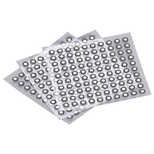 Tissting 300 Pcs 3D Escaneo Marcador 3mm ID 6mm OD 3D Scanning Tracking Dot Adhesive Reflective Film Sticker Punto de Referencia para Escáner 3D