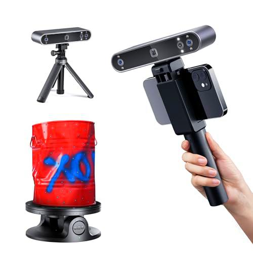 Revopoint POP 3 Plus Escáner 3D para impresión 3D, escáner de mano con precisión de 0,04 mm y velocidad