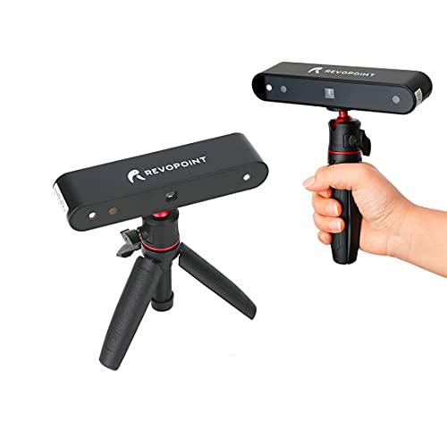 Revopoint Escáner POP 3D 0.3mm Precisión 8 Fps Velocidad de escaneo Escritorio y modo de escaneo fijo/automático de mano para modos de escaneo facial y corporal para impresión en color 3D..