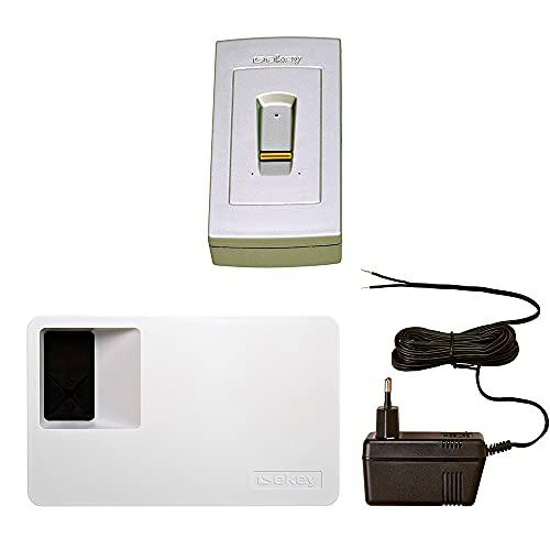 Ekey_Home_Set_Ap_101407 Juego Completo para Montaje en Superficie en la Pared en Gris Acero (escáner de Dedos montado en Superficie 2.0+ Unidad de Control para 1 relé)